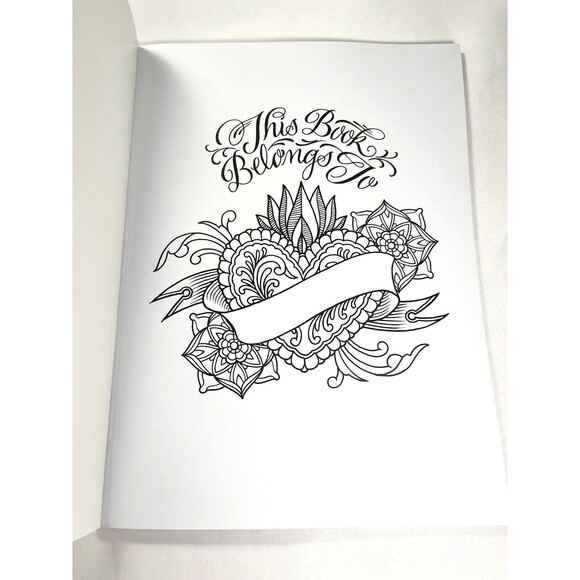 Marked in Ink A Tattoo Coloring Book by Megan Massacre Trade Paperback - Picture 7 of 13
